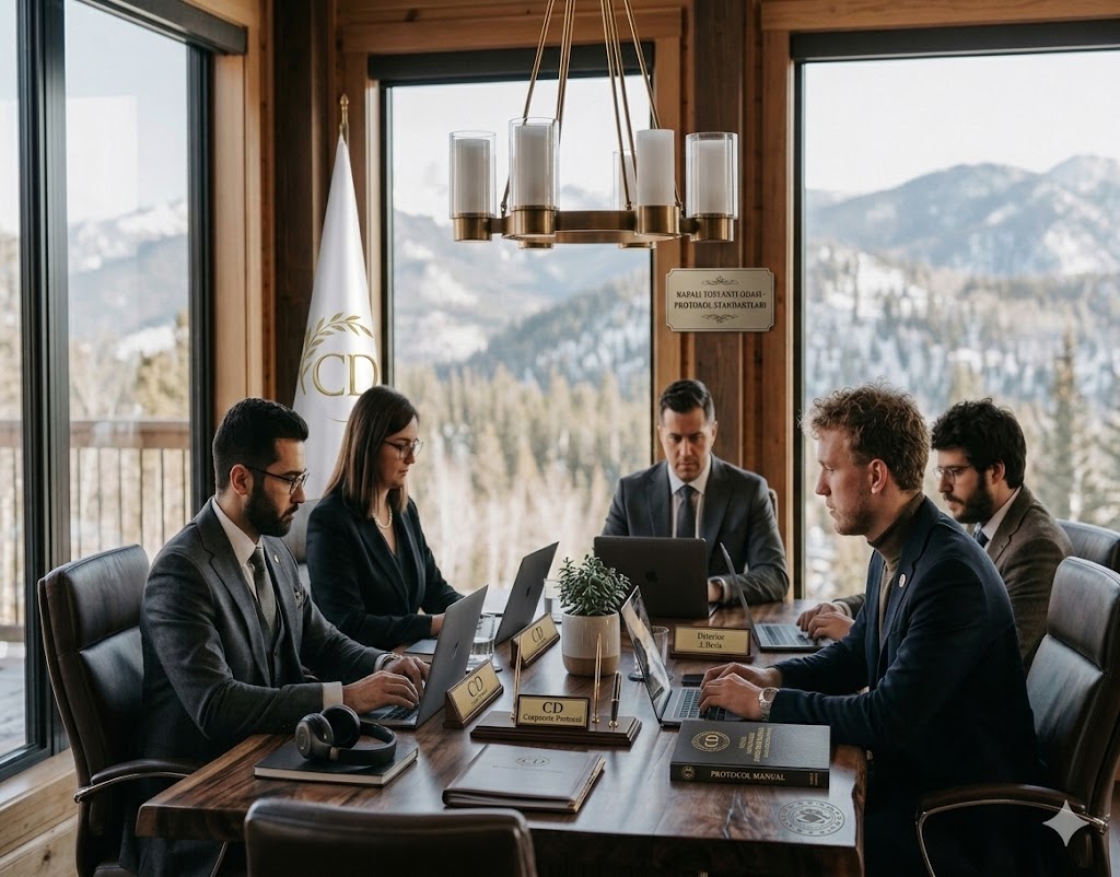 Executive boardroom meeting