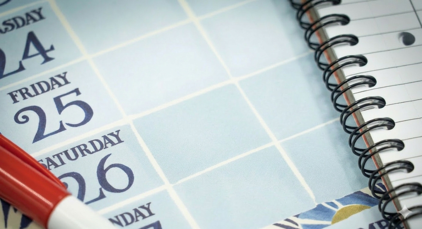 Training calendar planning